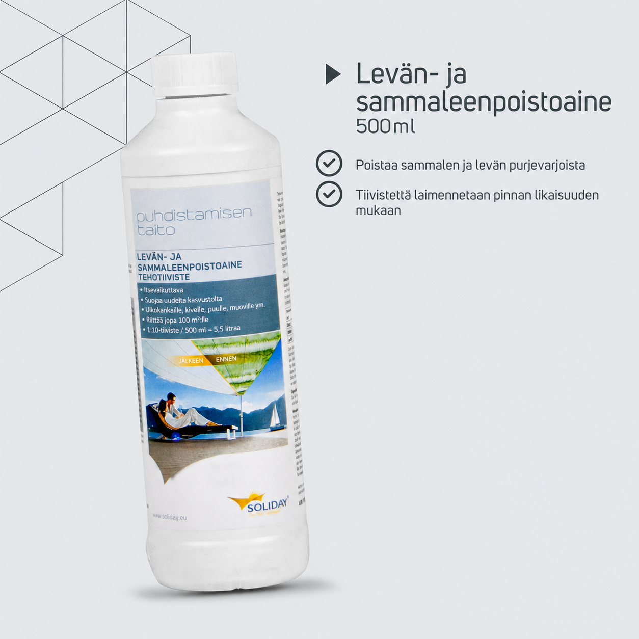 Viherkasvuston poistoaine 500 ml – tuotetiedot