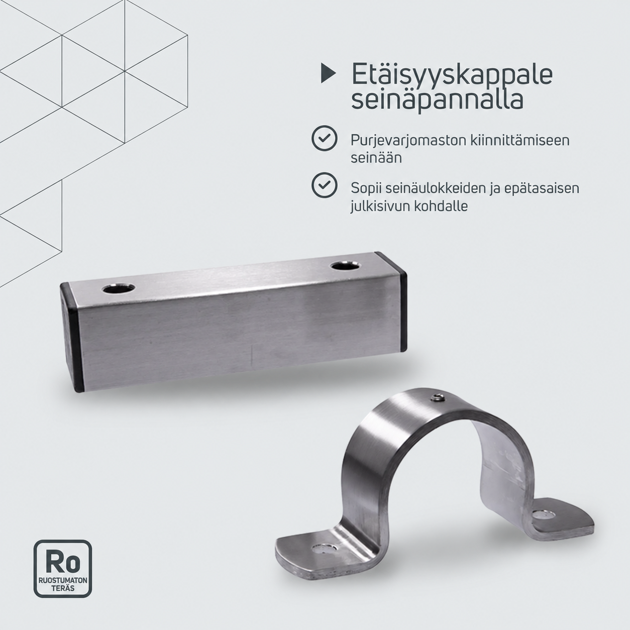 Maston 5 cm etäisyyskappale seinäpannalla – tuotetiedot