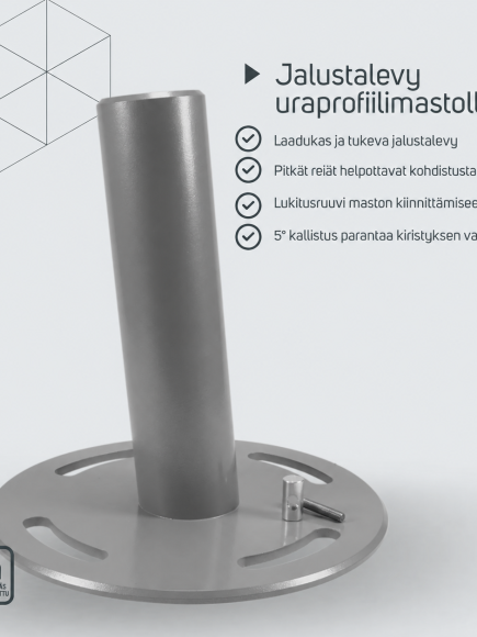 Jalkalevy uraprofiilimastolle – tuotetiedot