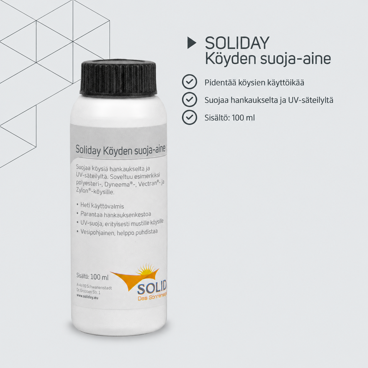 SOLIDAY-köyden suoja-aine – tuotetiedot