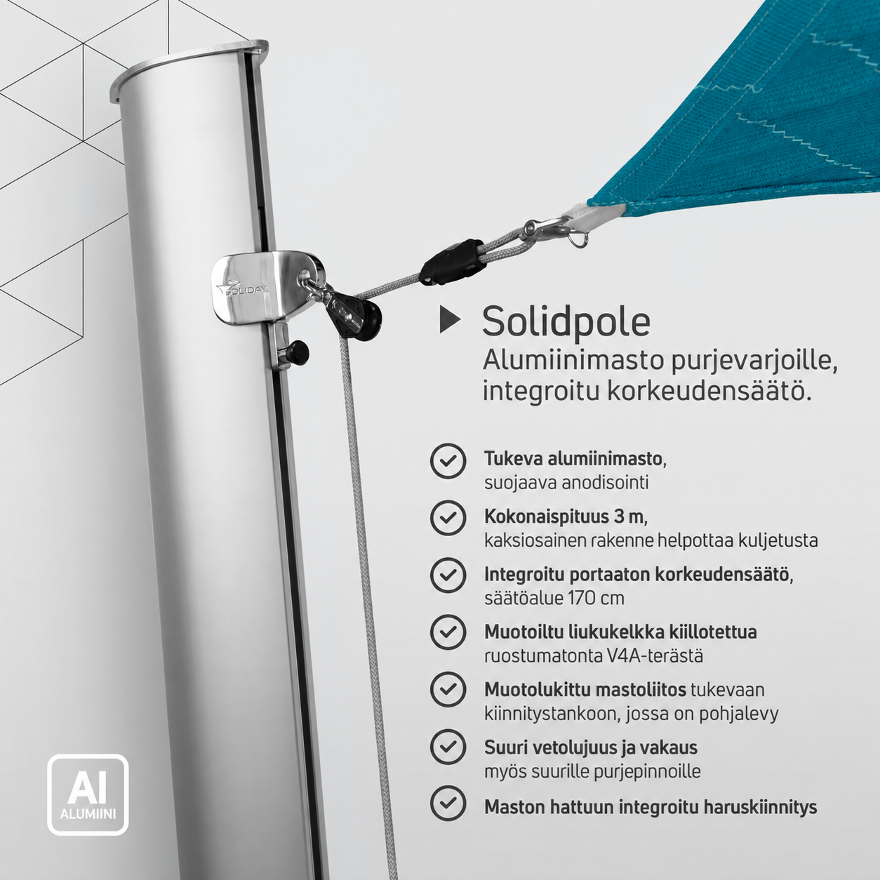 Solidpole-masto – tuotetiedot
