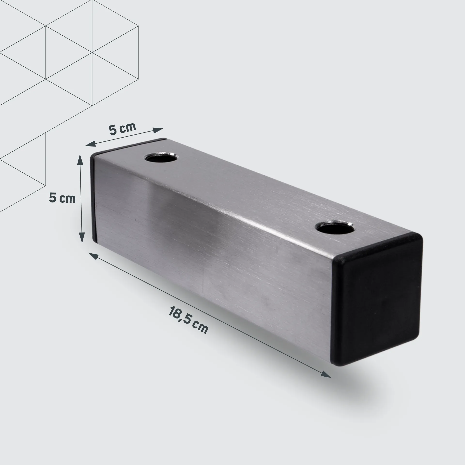 Maston seinäkiinnikkeen etäisyyskappale 5 cm