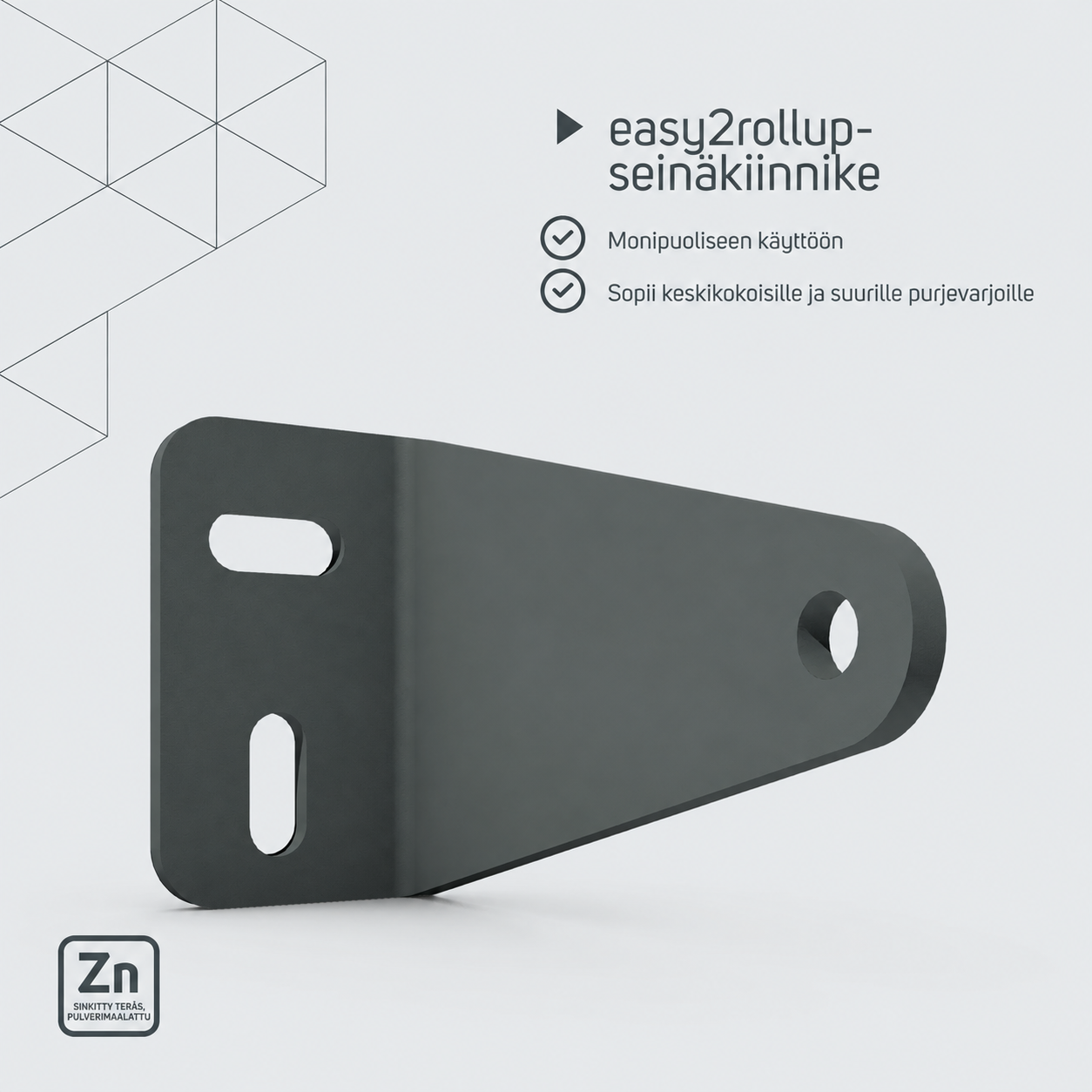 easy2rollup-seinäkiinnike – tuotetiedot