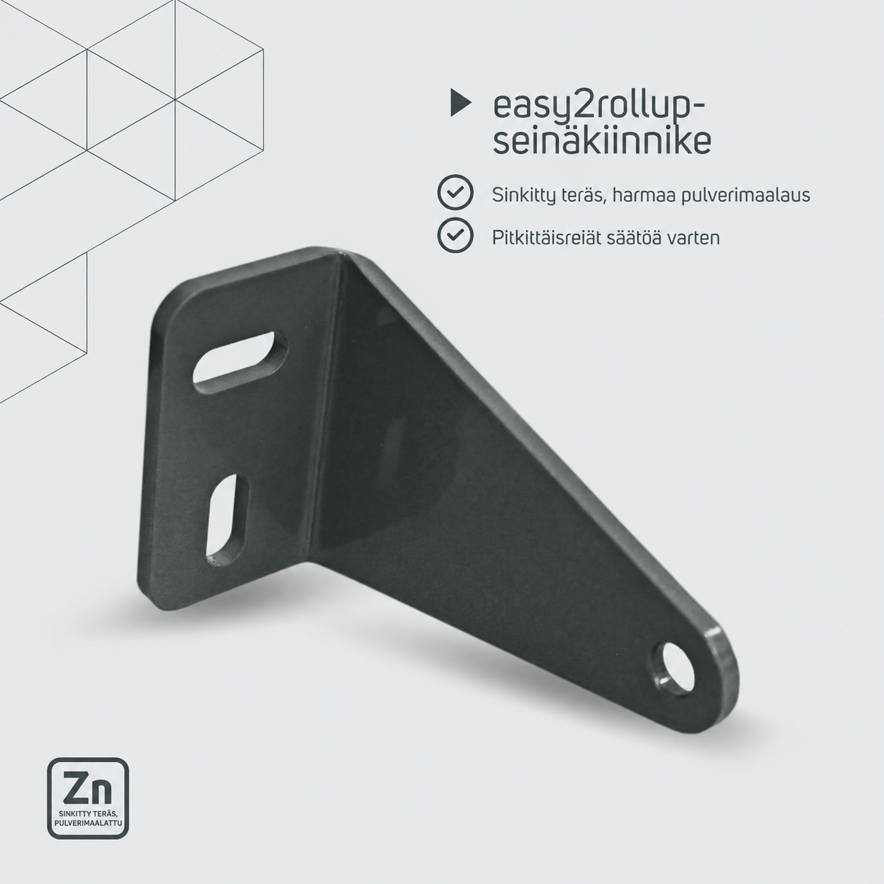 easy2rollup-seinäkiinnike – tuotetiedot