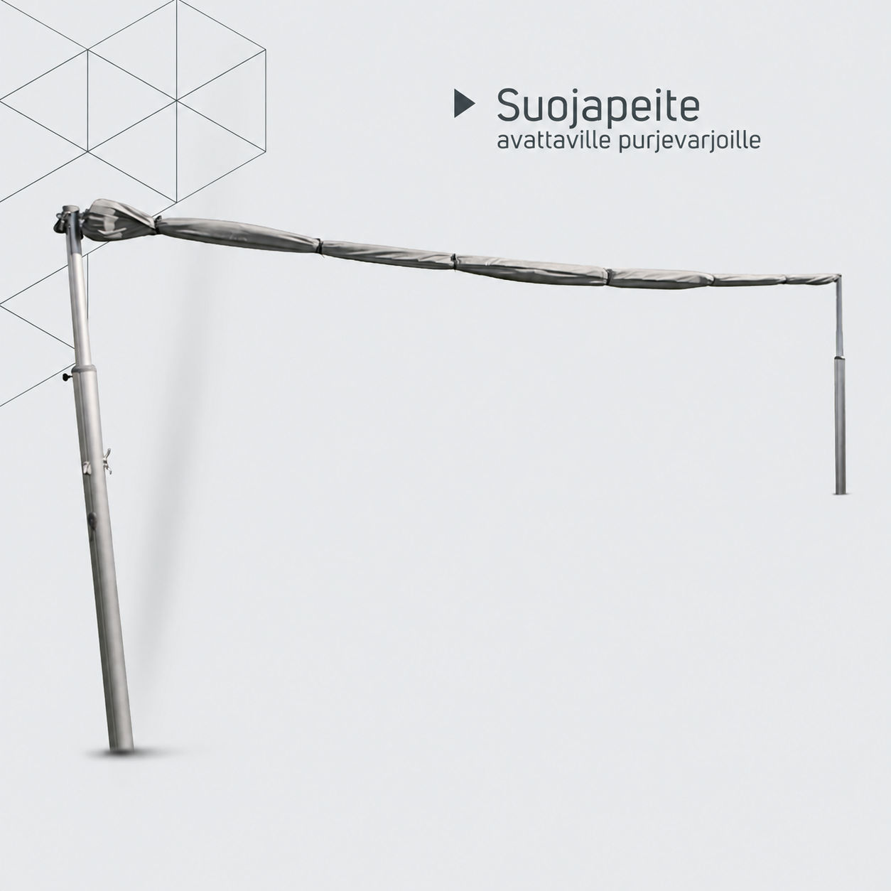 Mittatilaussuojus avattavalle purjevarjolle – tuotetiedot