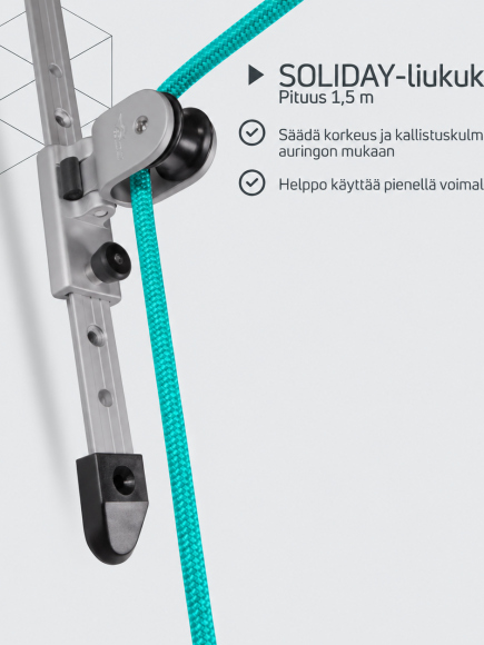SOLIDAY-liukukisko 1,5 m – tuotetiedot