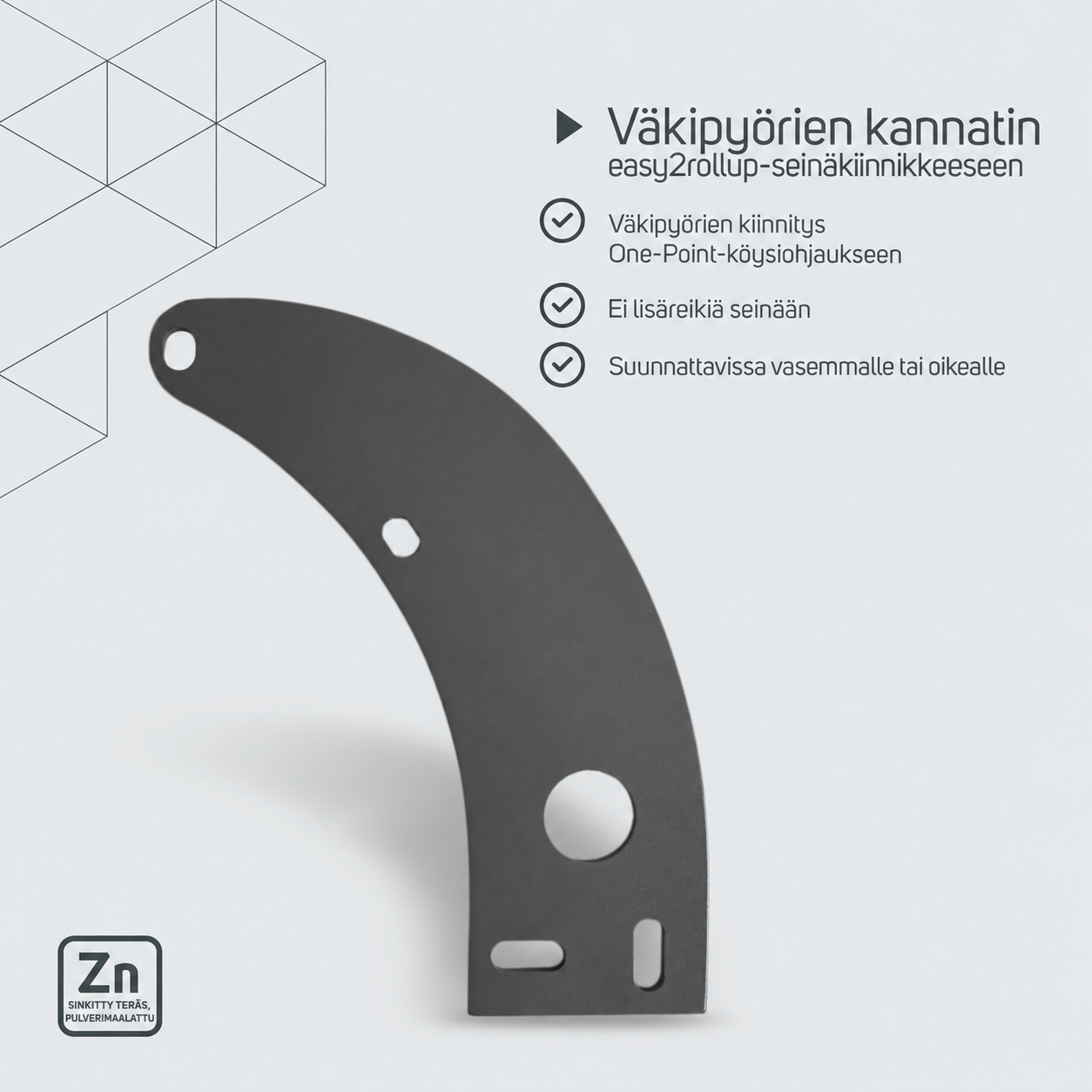 easy2rollup-köysipyöräkannatin – tuotetiedot