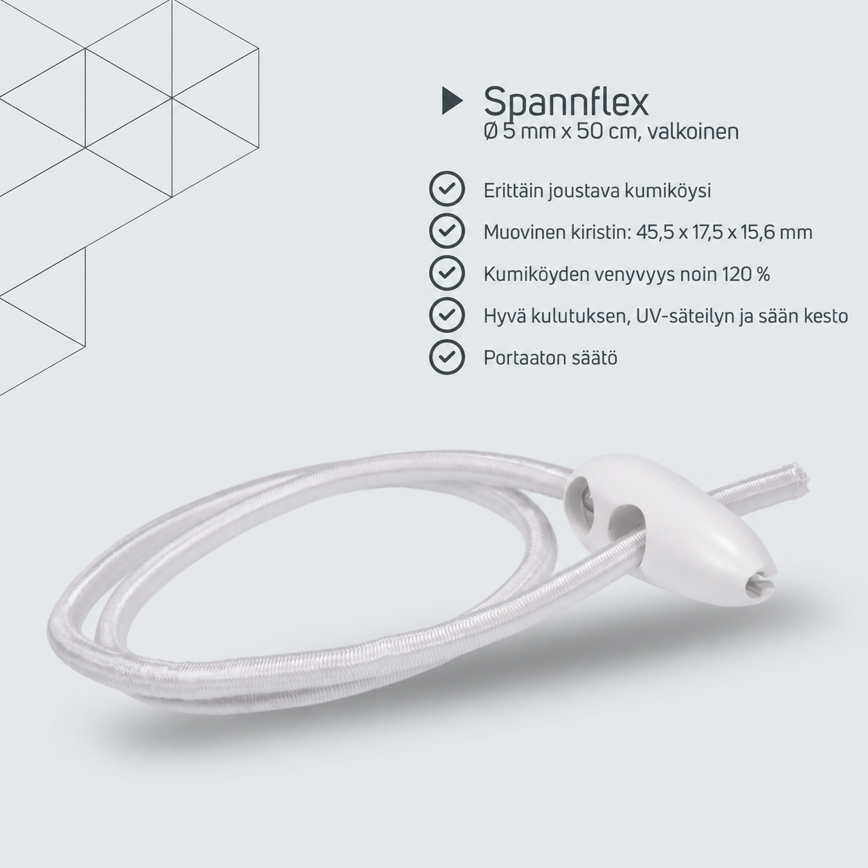 Spannflex-joustokiristin – tuotetiedot