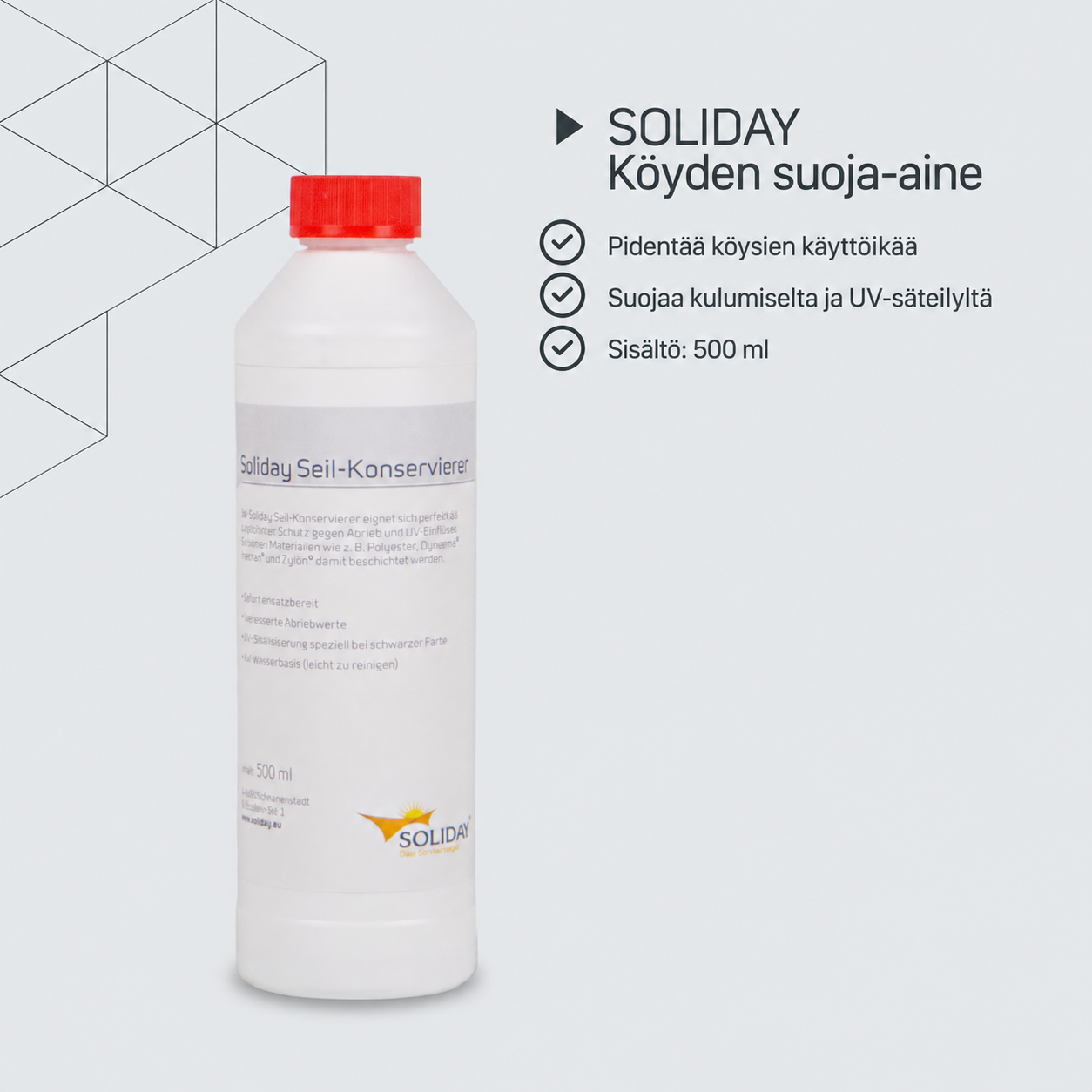 SOLIDAY-köyden suoja-aine – tuotetiedot