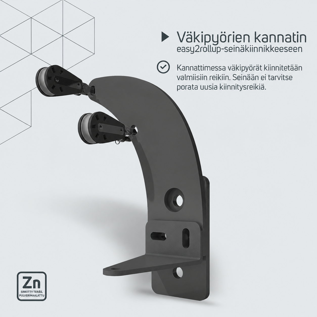 easy2rollup-köysipyöräkannatin – tuotetiedot