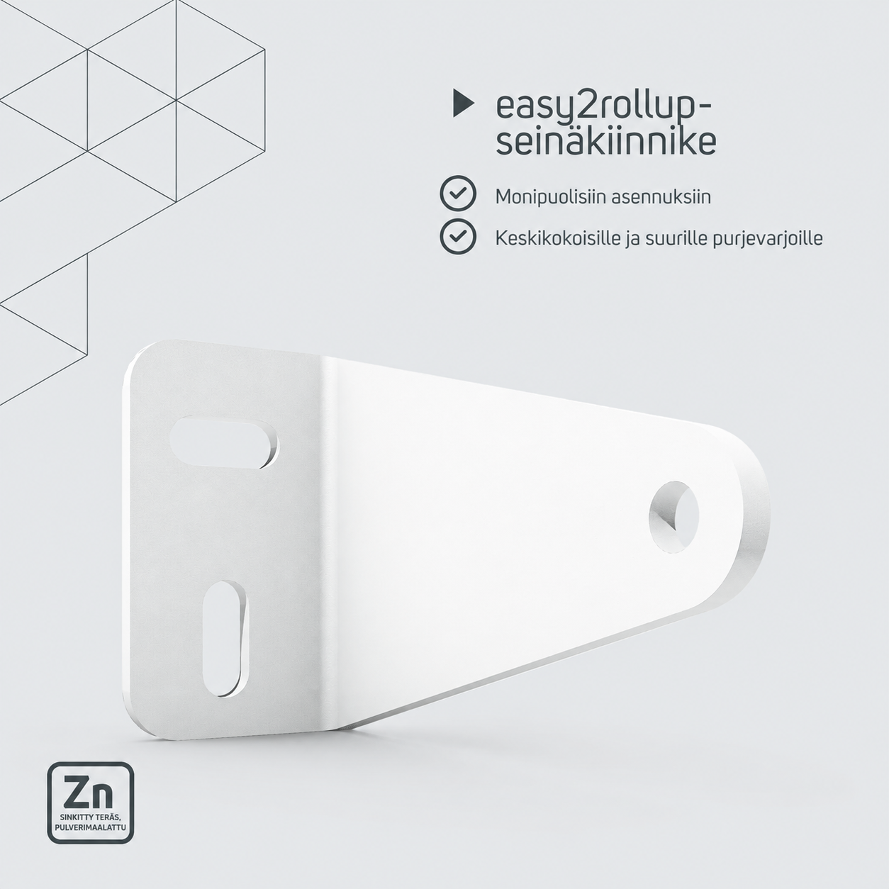 easy2rollup-seinäkiinnike – tuotetiedot