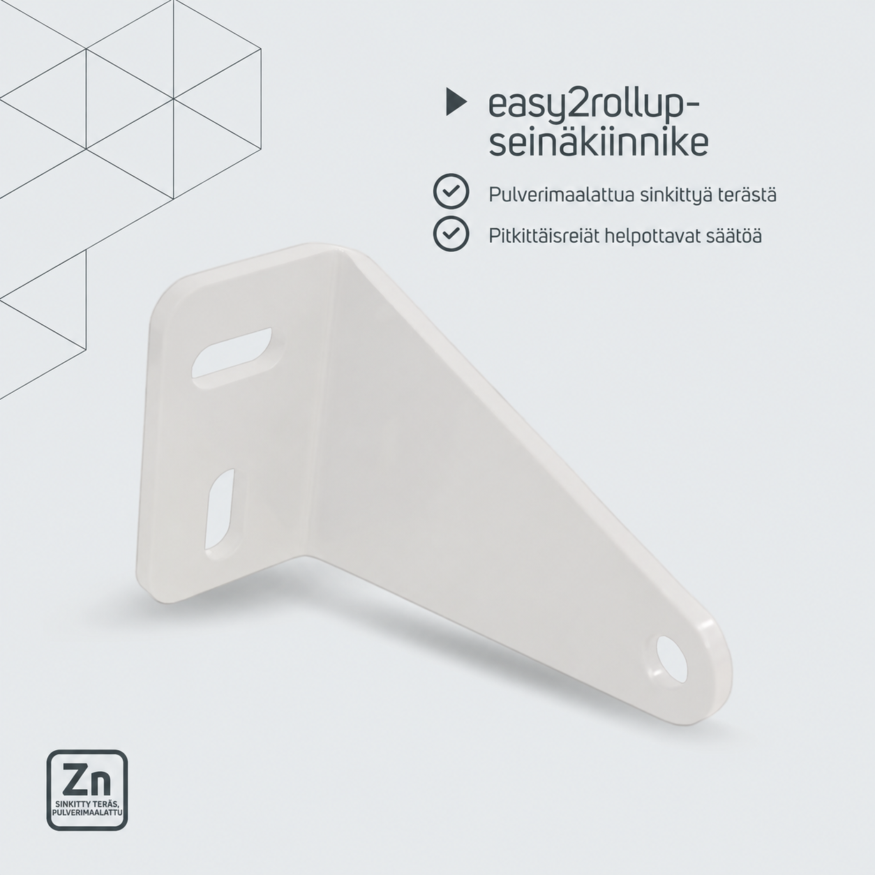 easy2rollup-seinäkiinnike – tuotetiedot
