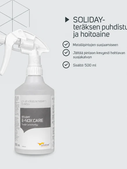 SOLIDAY ruostumattoman teräksen hoitoaine 500 ml – tuotetiedot