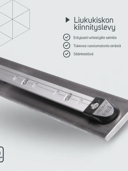 Liukukiskon seinäkiinnityslevy – tuotetiedot
